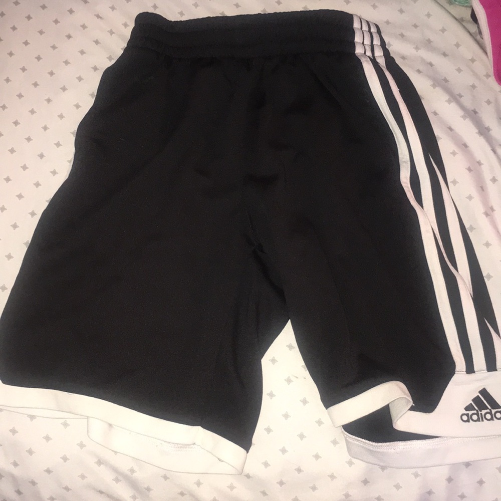 Black adidas shorts